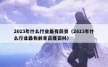 2023年什么行业最有前景（2023年什么行业最有前景百度百科）