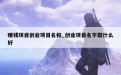 赚钱项目创业项目名称_创业项目名字取什么好