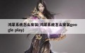 鸿蒙系统怎么安装(鸿蒙系统怎么安装google play)